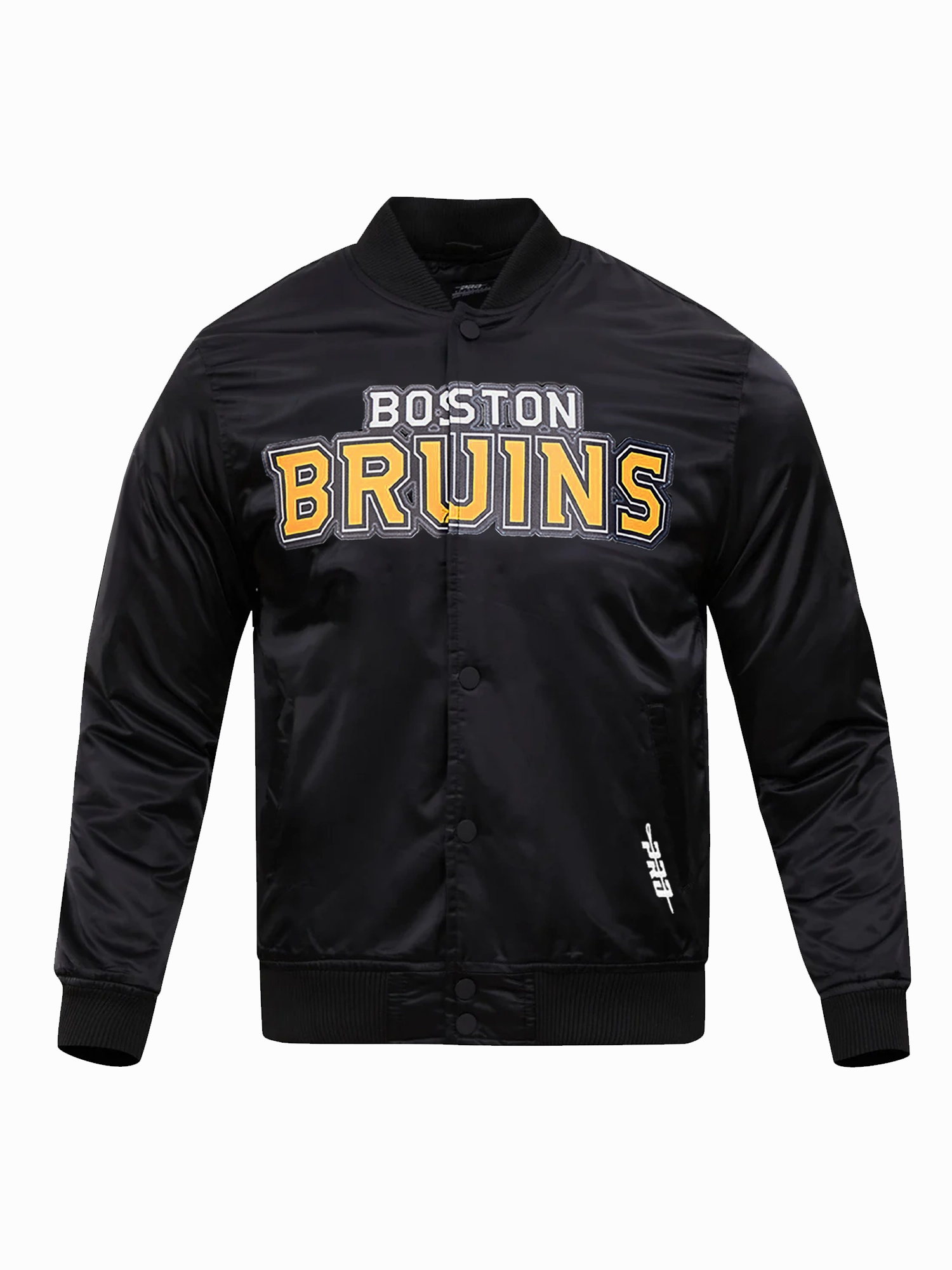 Boston Bruins Pro Standard NHL Team Classic Satin Button Jacket - Black