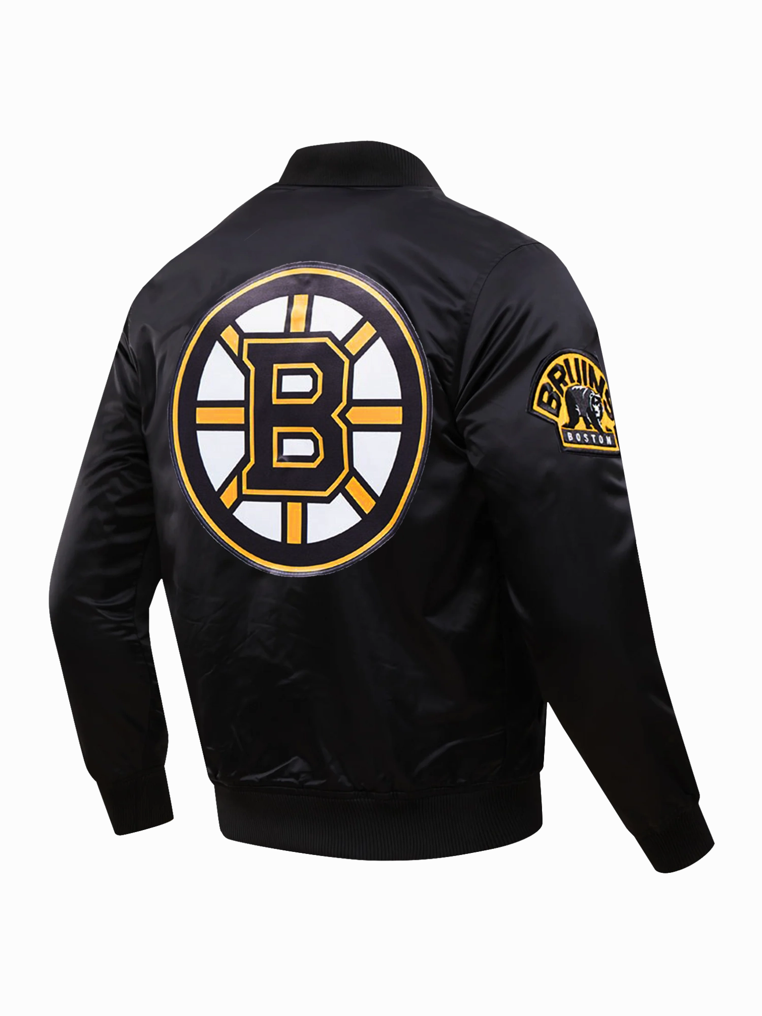 Boston Bruins Pro Standard NHL Team Classic Satin Button Jacket - Black