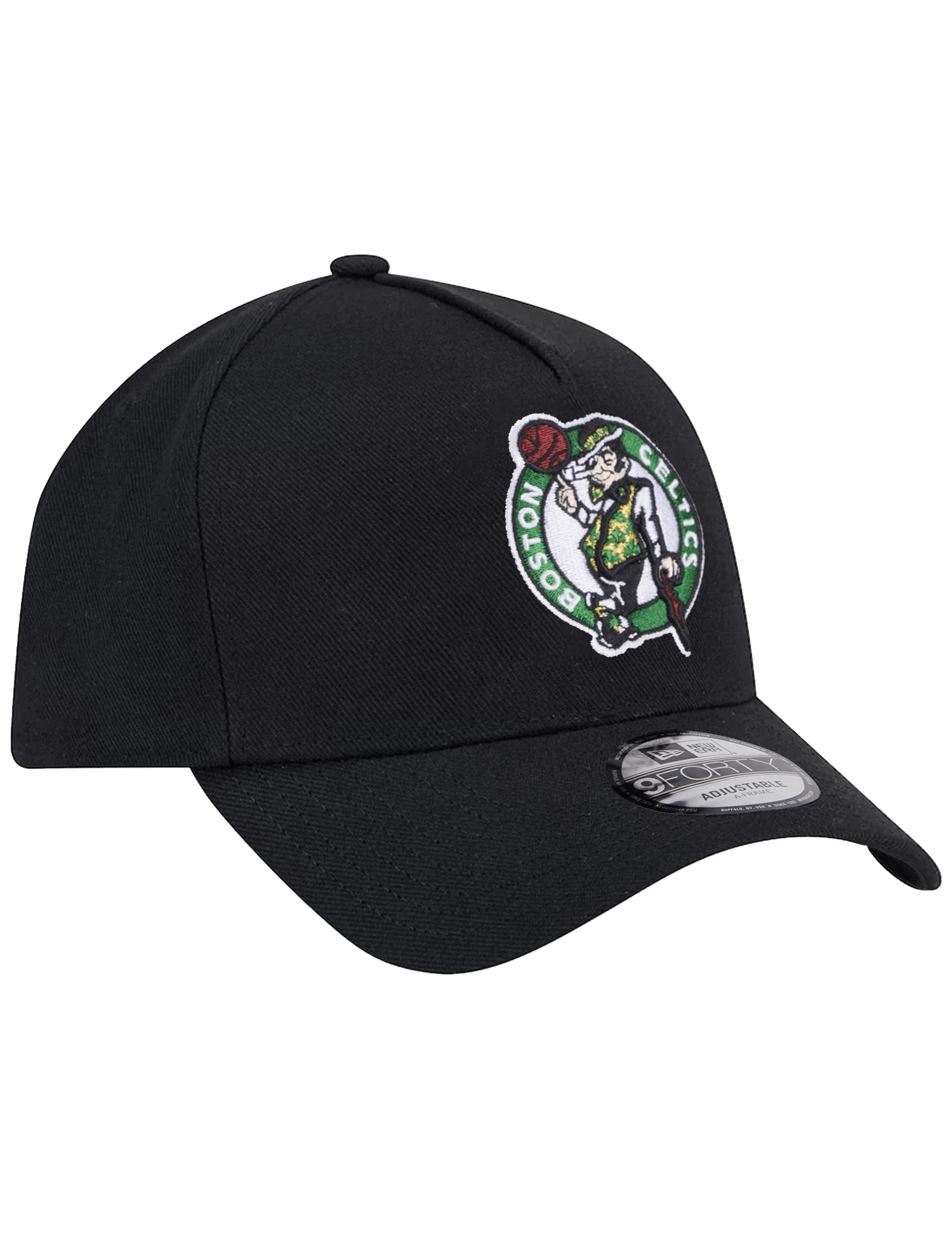 Boston Celtics New Era NBA Team 9FORTY A-Frame Snapback Hat - Black