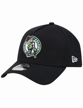 Boston Celtics New Era NBA Team 9FORTY A-Frame Snapback Hat - Black