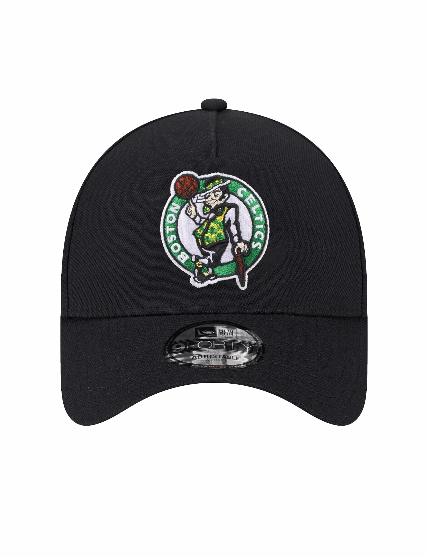 Boston Celtics New Era NBA Team 9FORTY A-Frame Snapback Hat - Black