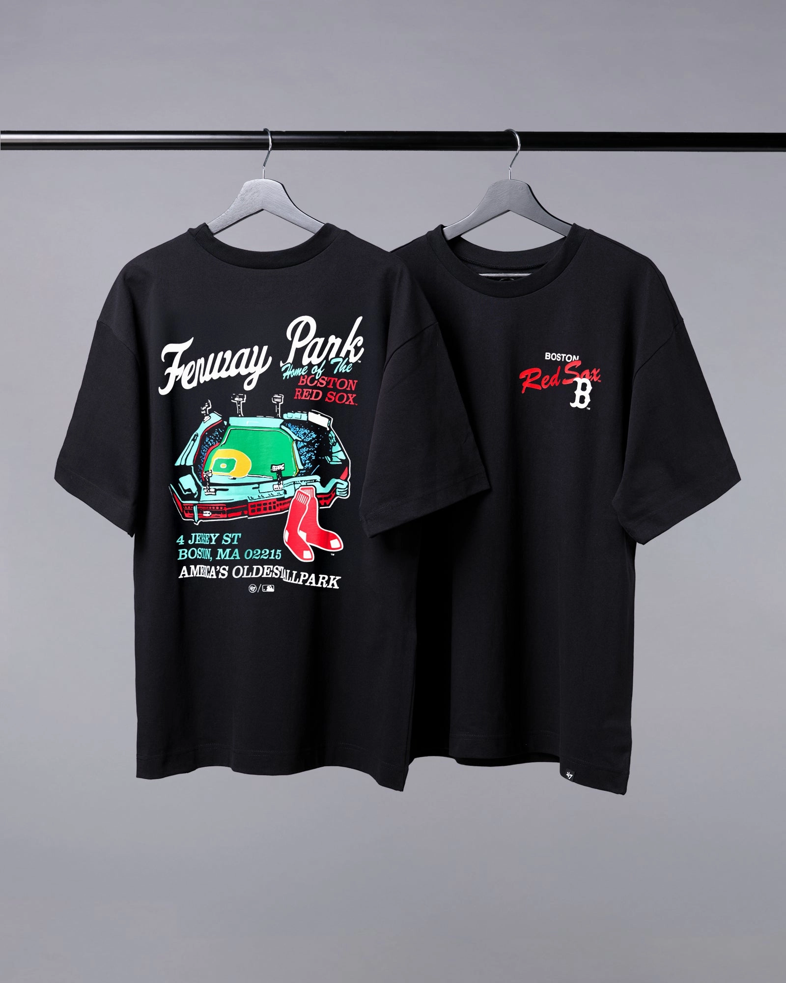 Boston Red Sox '47 MLB Stadium Vintage Foundation T-Shirt - Black