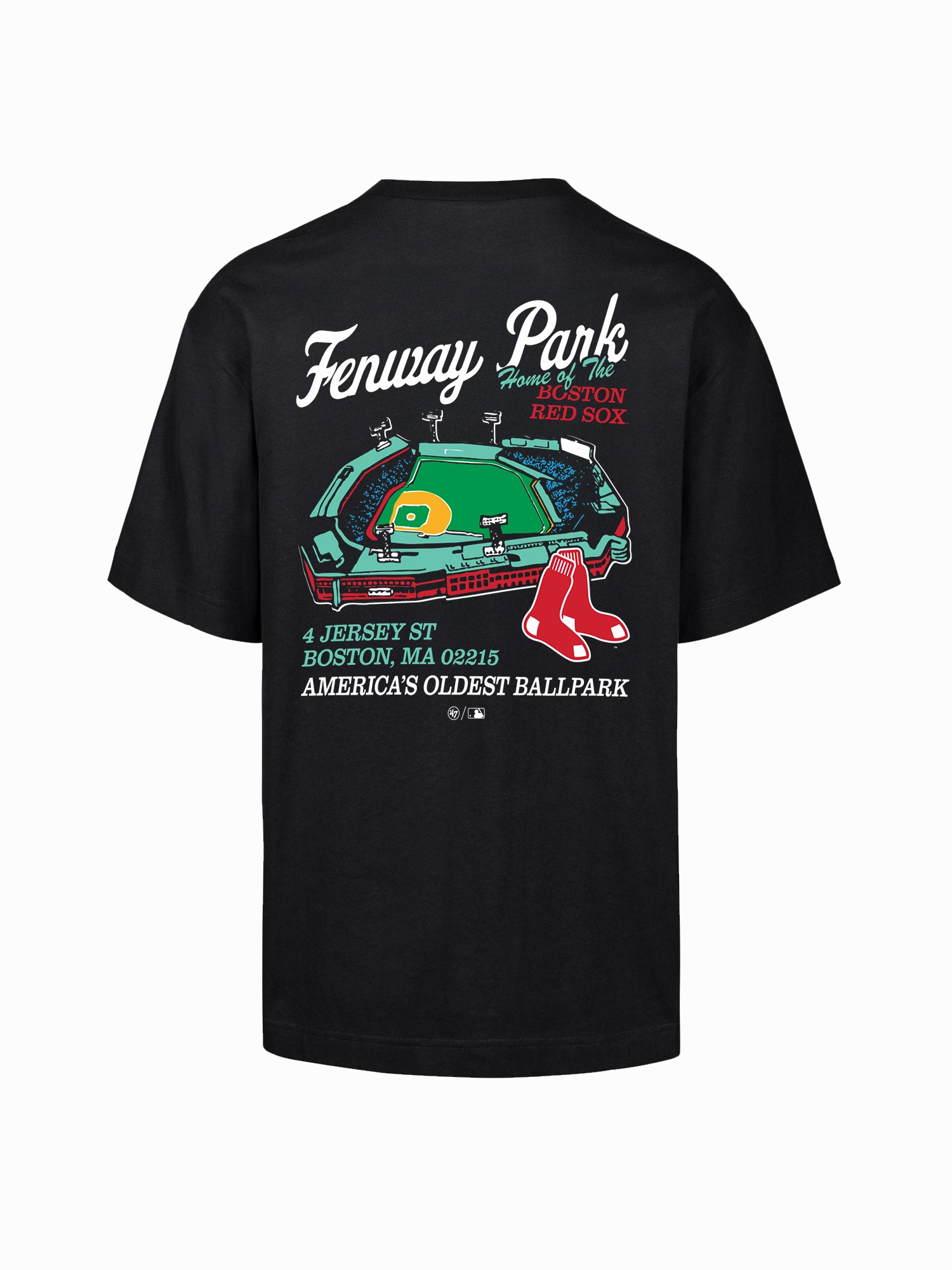 Boston Red Sox '47 MLB Stadium Vintage Foundation T-Shirt - Black