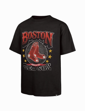 Boston Red Sox '47 MLB Throwback Vintage Foundation T-Shirt - Carbonite