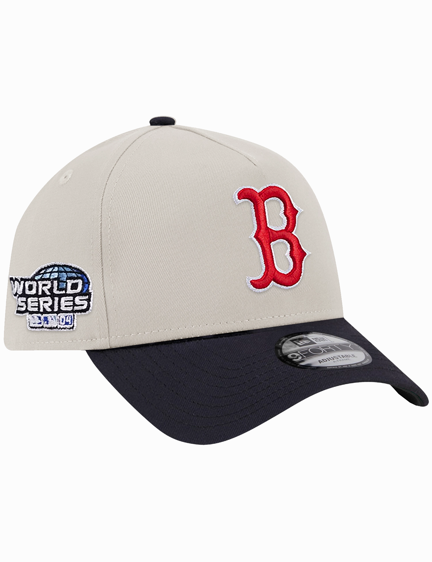 Boston Red Sox New Era MLB 04 World Series 9FORTY A-Frame Snapback Hat - Stone