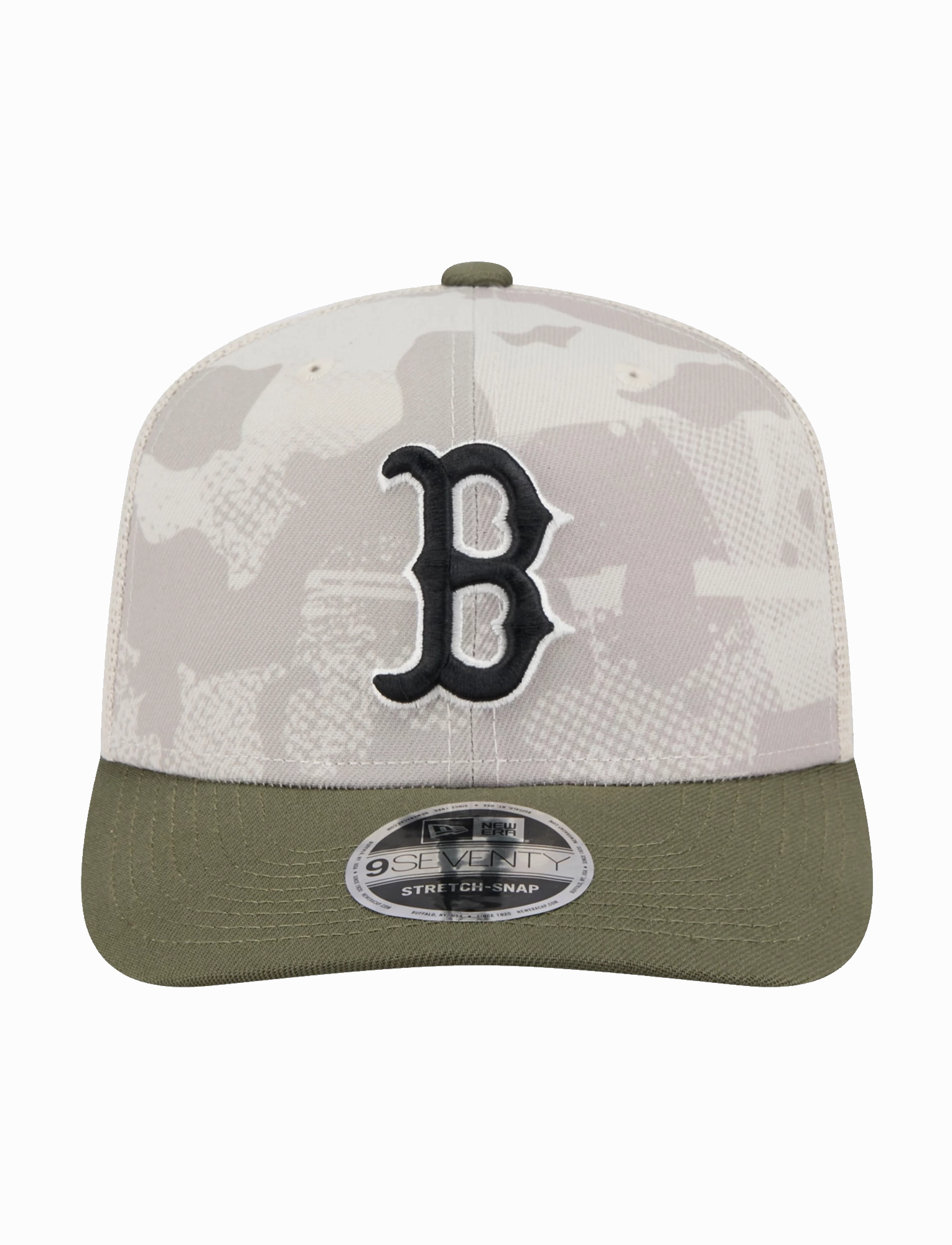 Boston Red Sox New Era MLB Armed Forces 2025 9SEVENTY Stretch-Snapback Hat