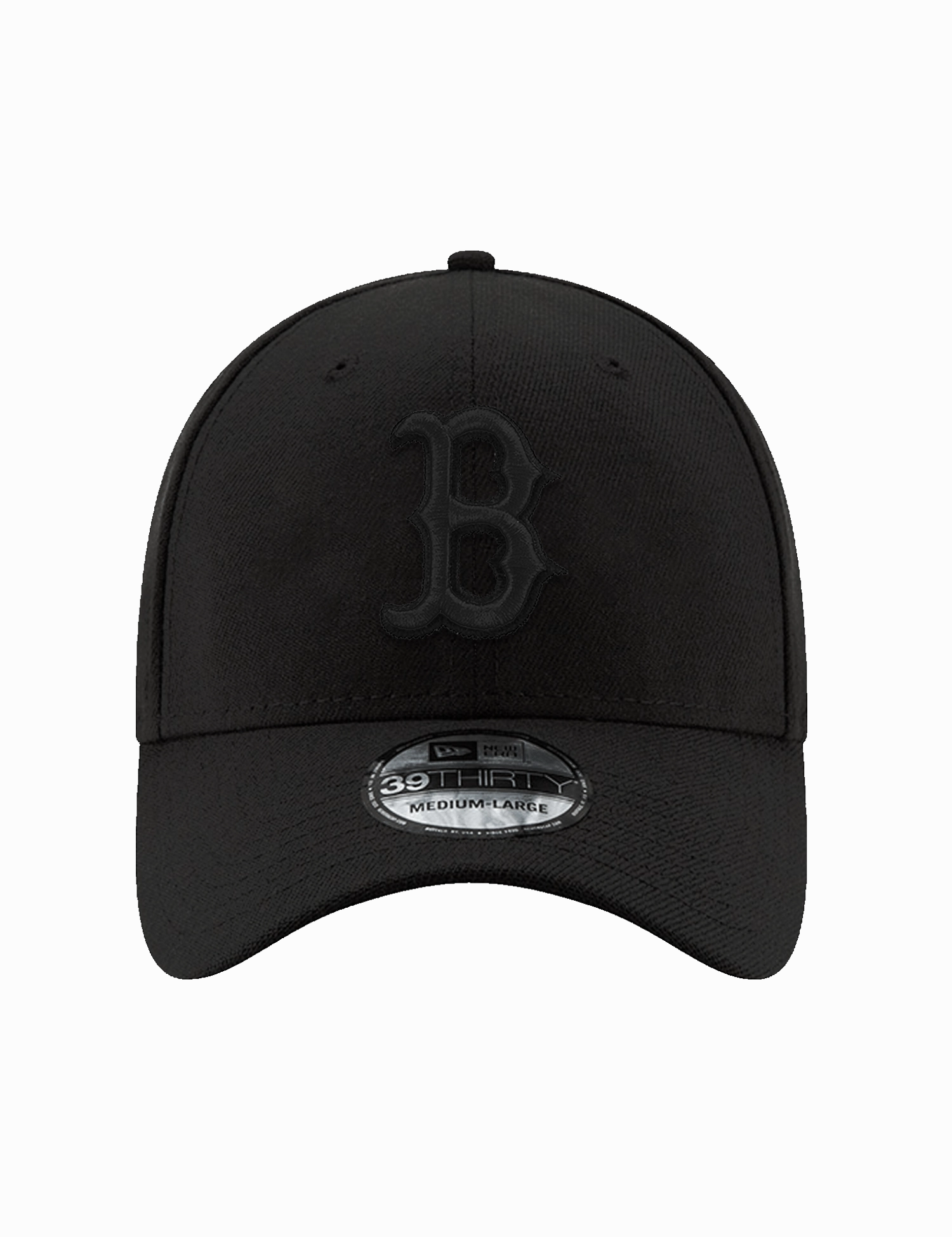 Boston Red Sox New Era MLB Black On Black 39THIRTY Stretch-Fit Hat - Black