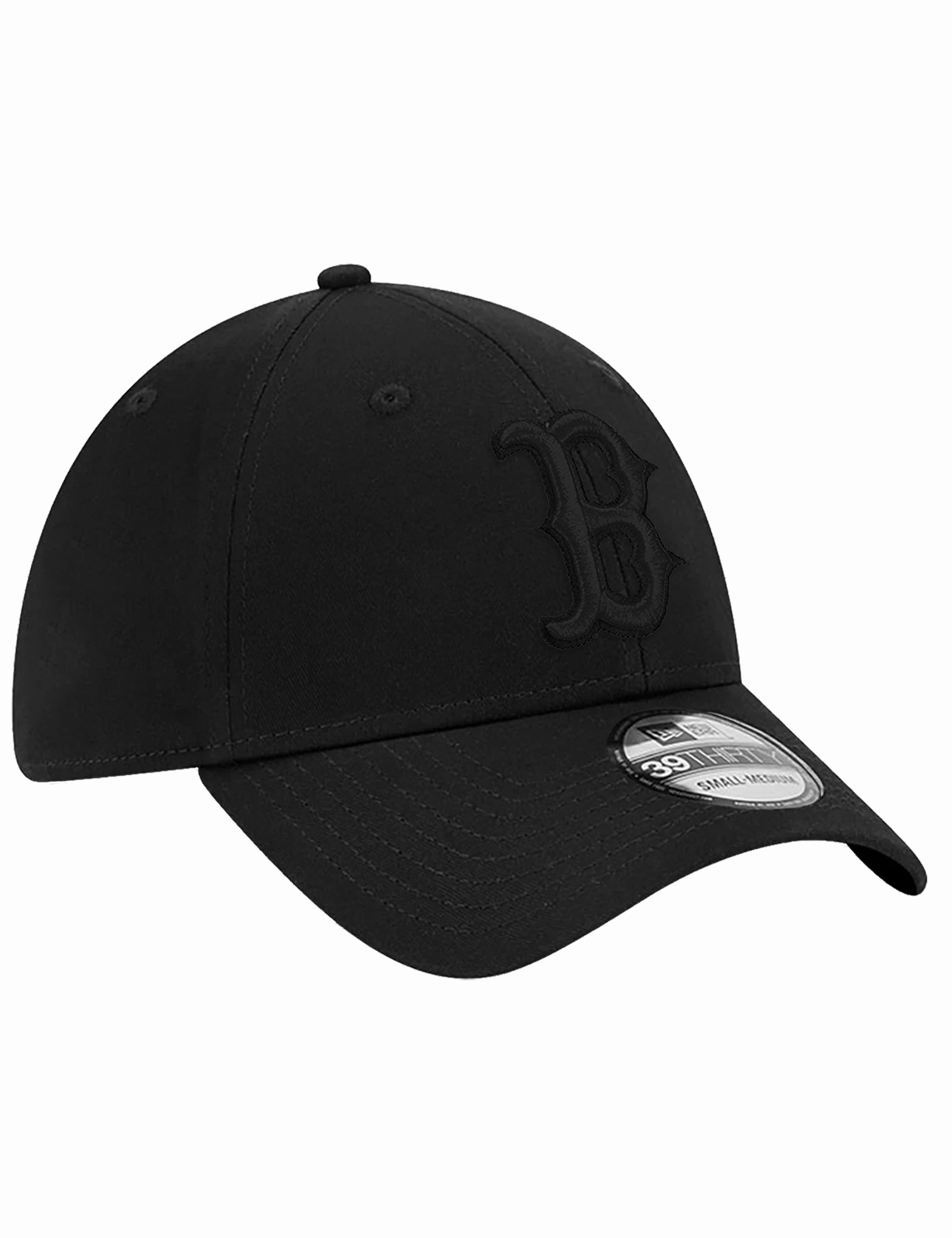 Boston Red Sox New Era MLB Black On Black 39THIRTY Stretch-Fit Hat - Black