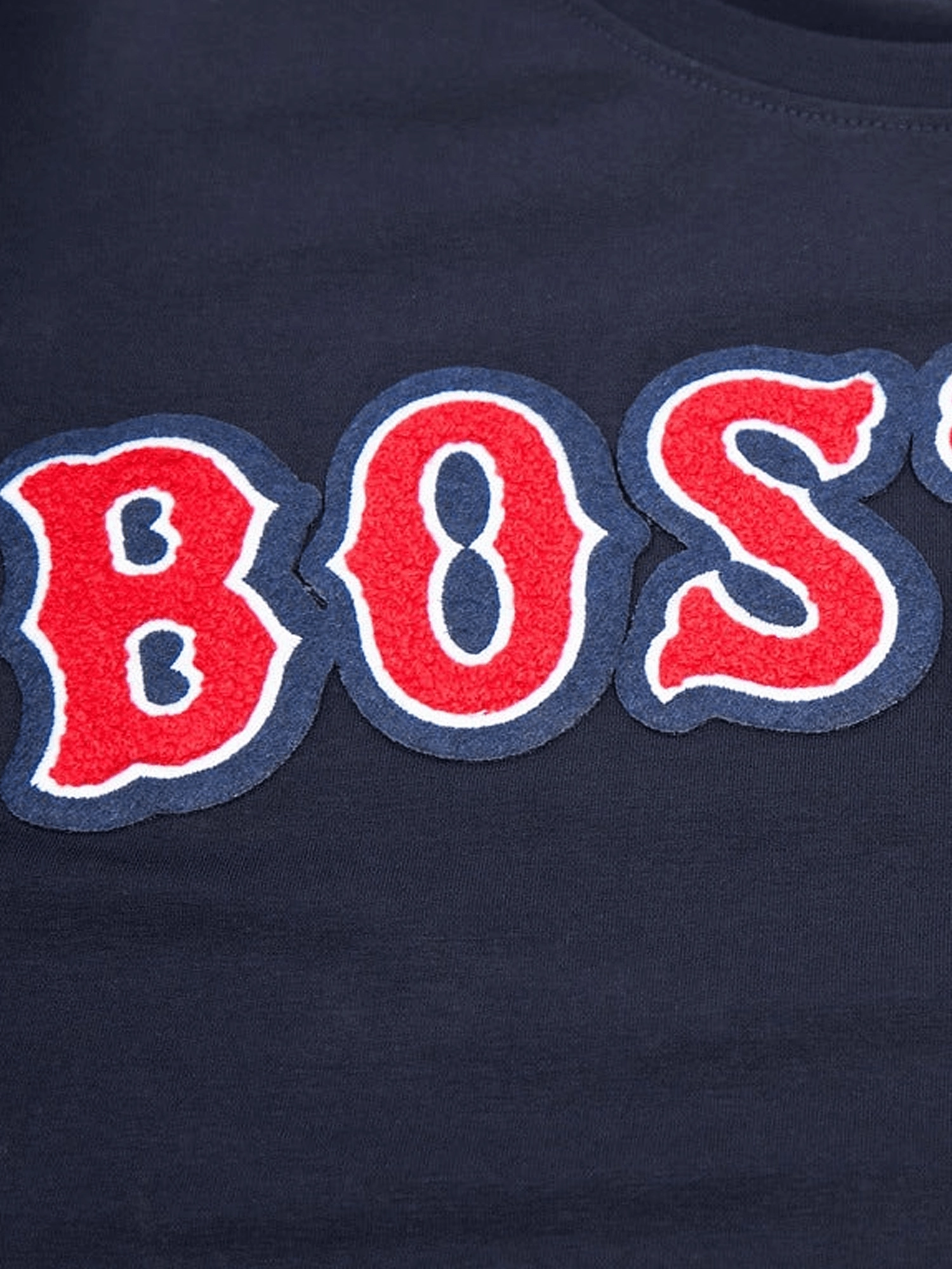 Boston Red Sox Pro Standard MLB Team Chenille Flex T-Shirt - Navy