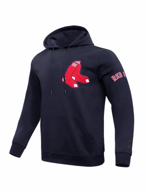 Boston Red Sox Pro Standard MLB Team Chenille Hoodie Jumper  - Navy