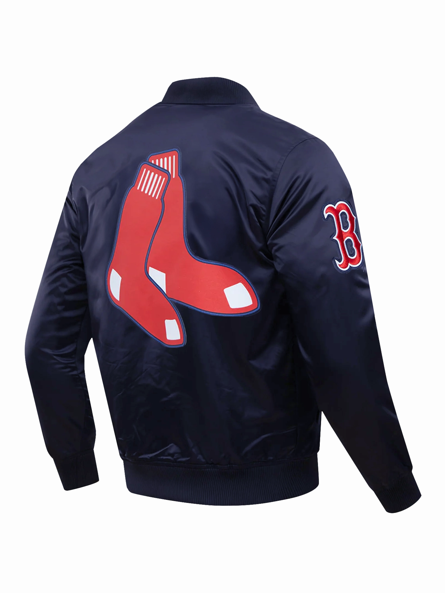 Boston Red Sox Pro Standard MLB Team Classic Satin Button Jacket - Navy