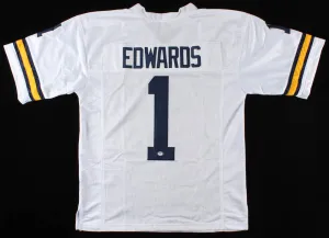Braylon Edwards Signed Michigan Wolverines Jersey (PSA COA) Browns Pro Bowl W.R.