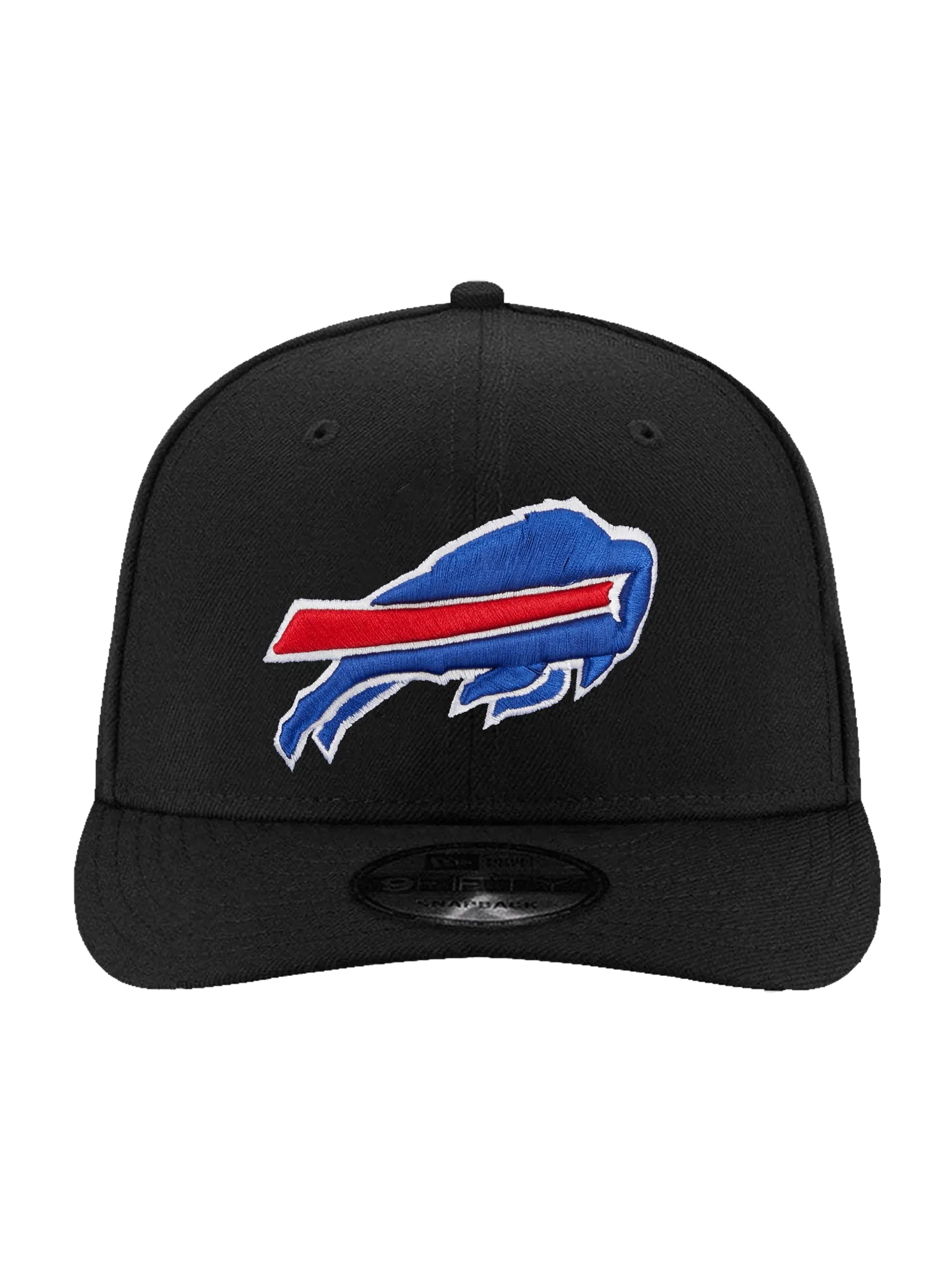 Buffalo Bills New Era NFL 75th Ann Patch 9FIFTY Pre-Curved Snapback Hat - Black