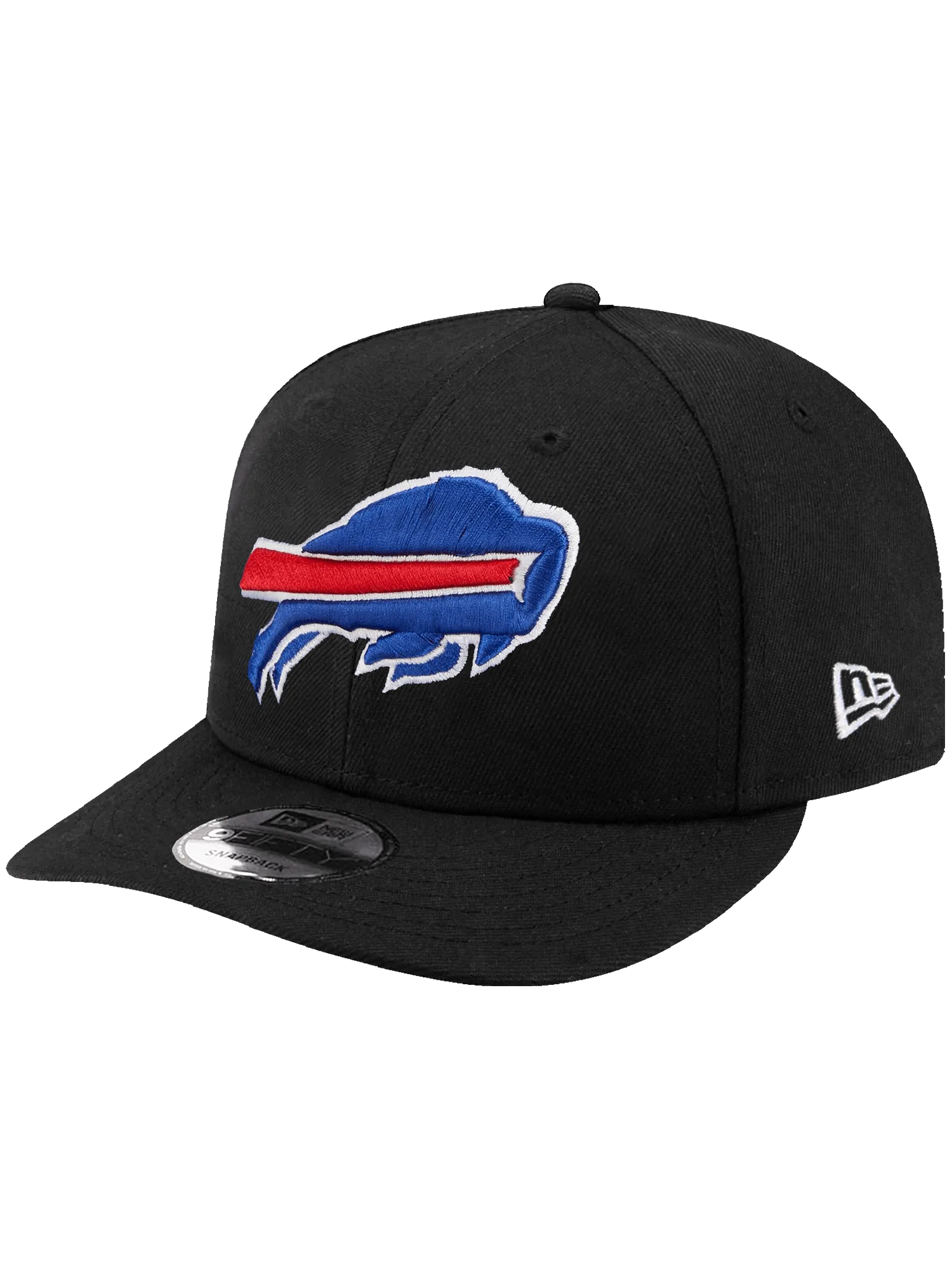 Buffalo Bills New Era NFL 75th Ann Patch 9FIFTY Pre-Curved Snapback Hat - Black