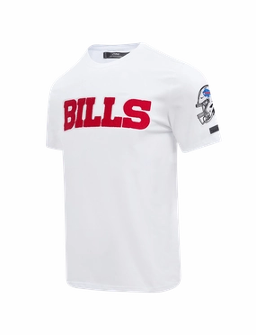 Buffalo Bills Pro Standard NFL Classic Chenille Flex T-Shirt - White