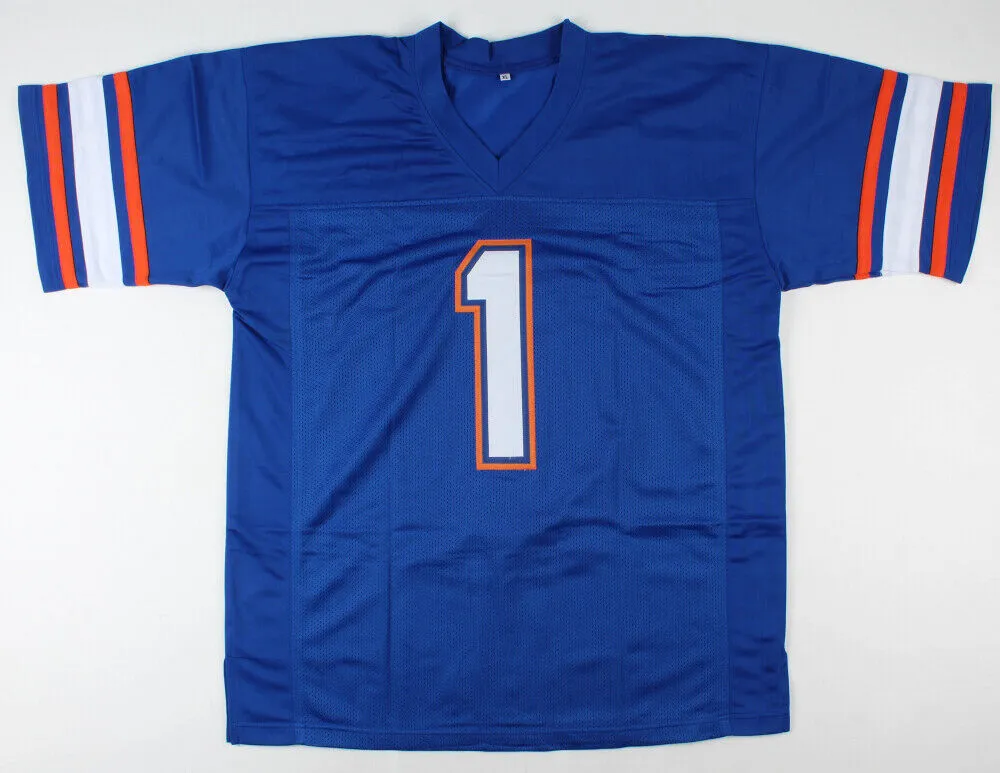C. J. Henderson Signed Florida Gators Jersey (PSA COA) Jaguars #1 Draft Pck 2020