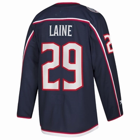 C.Blue Jackets #29 Patrik Laine  Home Authentic Player Jersey Navy Stitched American Hockey Jerseys