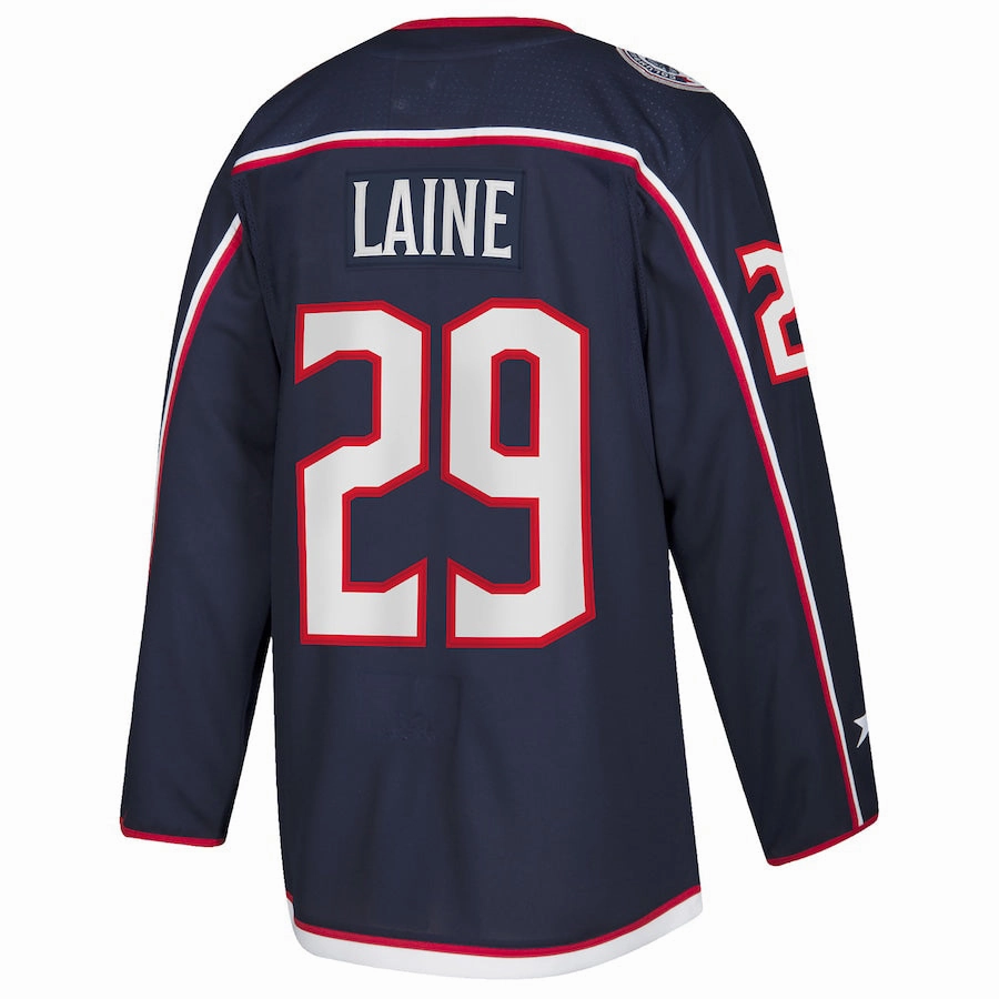 C.Blue Jackets #29 Patrik Laine  Home Authentic Player Jersey Navy Stitched American Hockey Jerseys