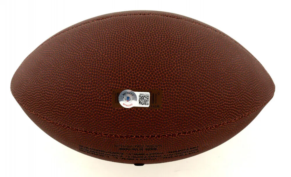 Cade McNamara Signed Wilson NFL Football (Beckett Holo) Michigan Wolverines Q.B.
