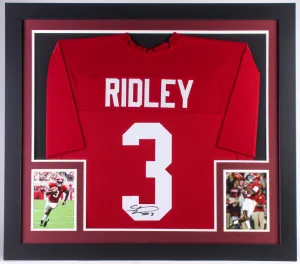 Calvin Ridley Signed Alabama Crimson Tide 31x35 Custom Framed Jersey (JSA COA)