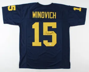 Chase Winovich Signed Michigan Wolverines Jersey / Patriots 2019 Dft Pk Beckett