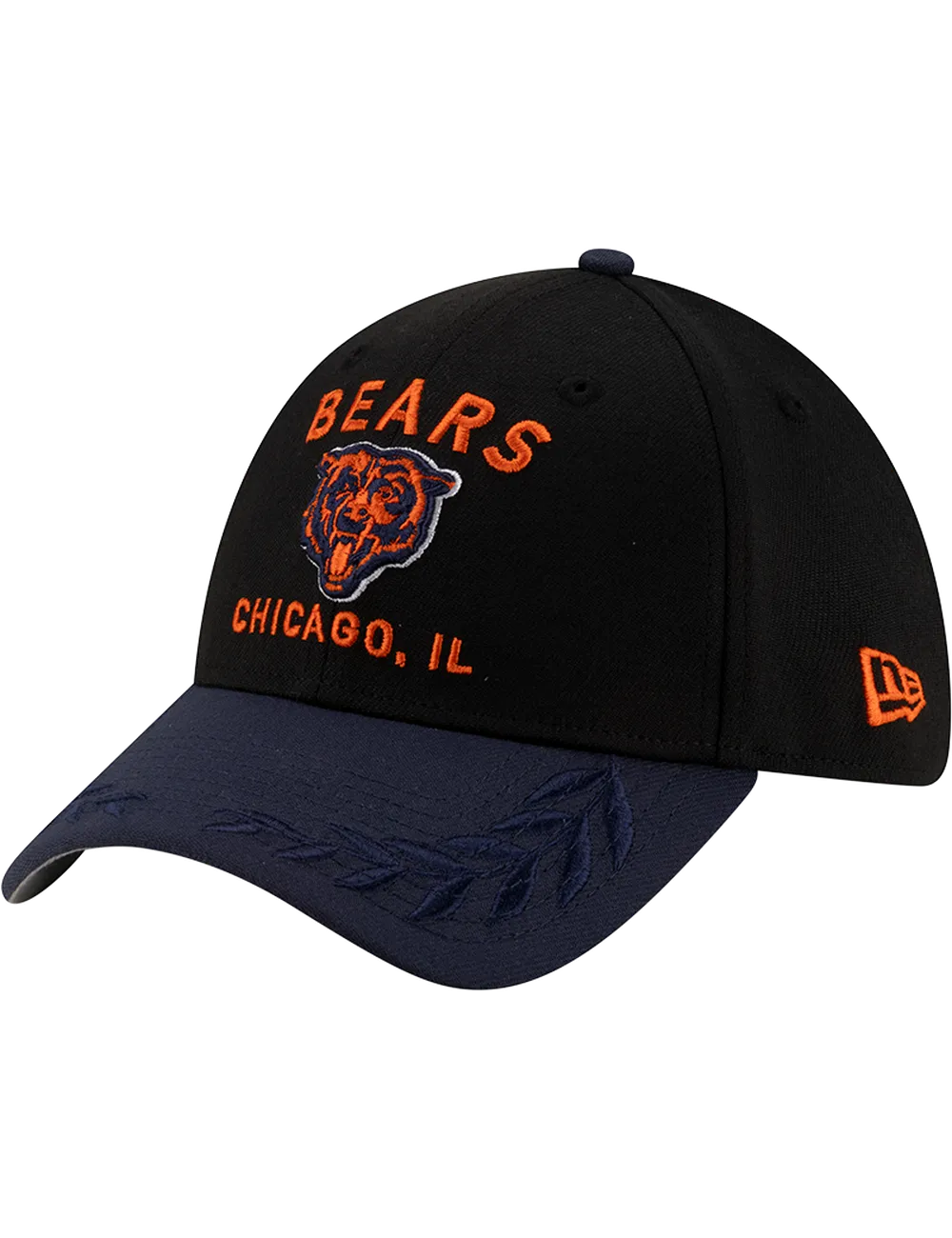 Chicago Bears New Era NFL 25 Draft 39THIRTY Stretch-Fit Hat - Black