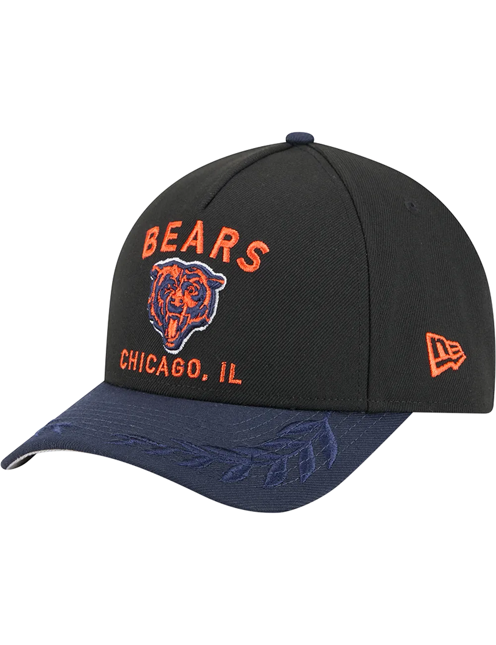 Chicago Bears New Era NFL 25 Draft 9FORTY M-Crown Snapback Hat - Black