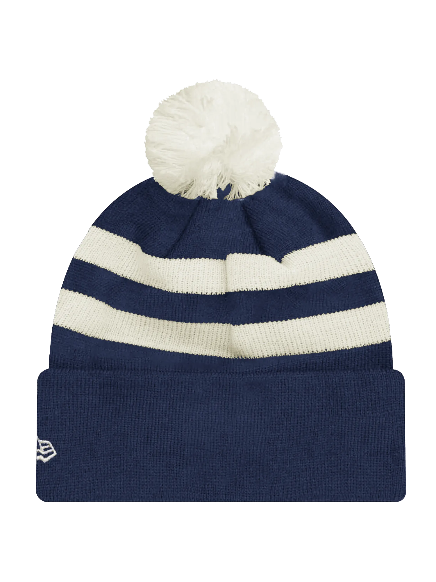 Chicago Bears New Era NFL Ivory Stripe Pom Knit Beanie - Navy