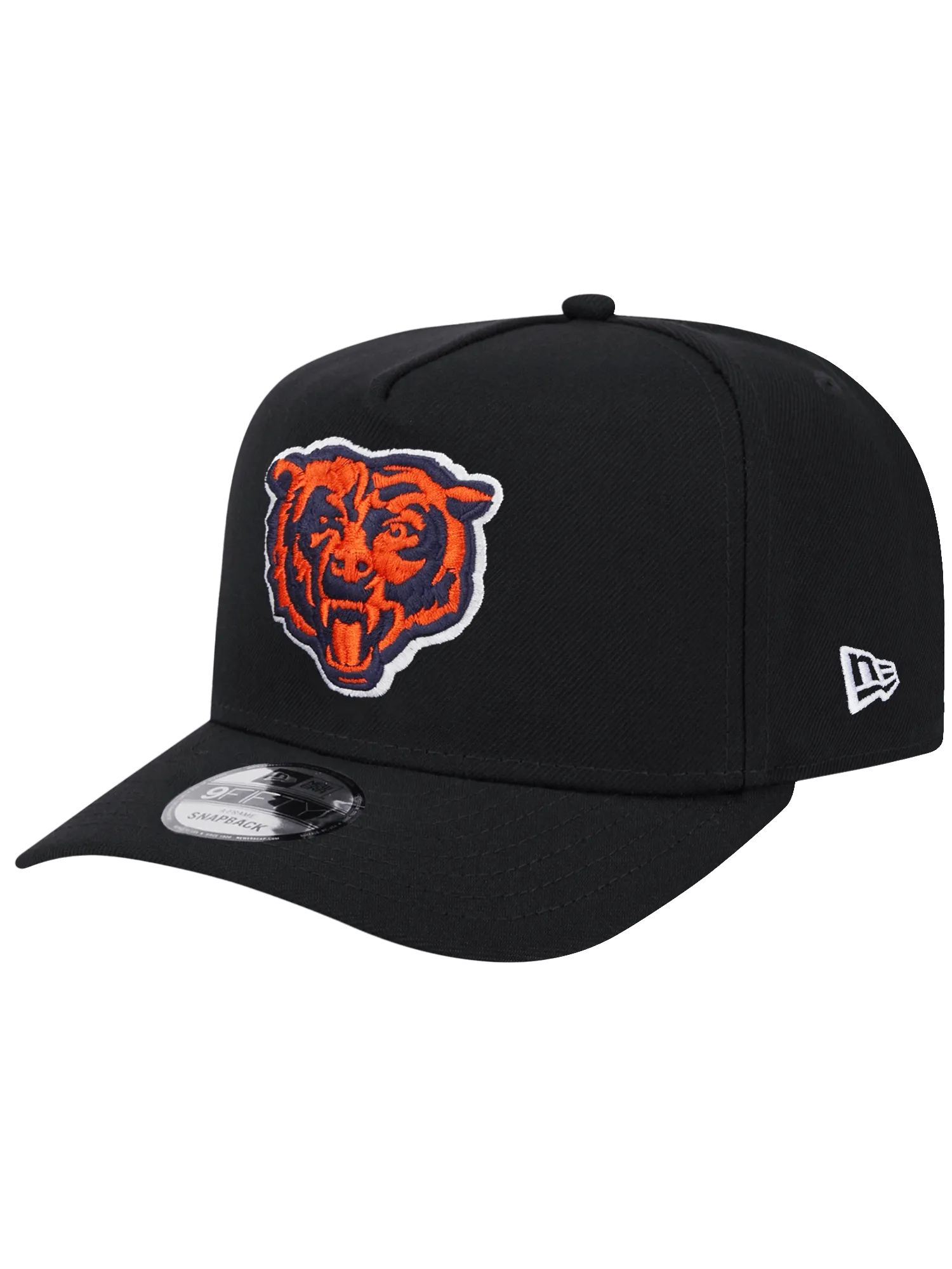 Chicago Bears New Era NFL Team 9FIFTY A-Frame Pre-Curved Snapback Hat - Black