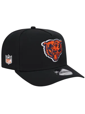 Chicago Bears New Era NFL Team 9FIFTY A-Frame Pre-Curved Snapback Hat - Black