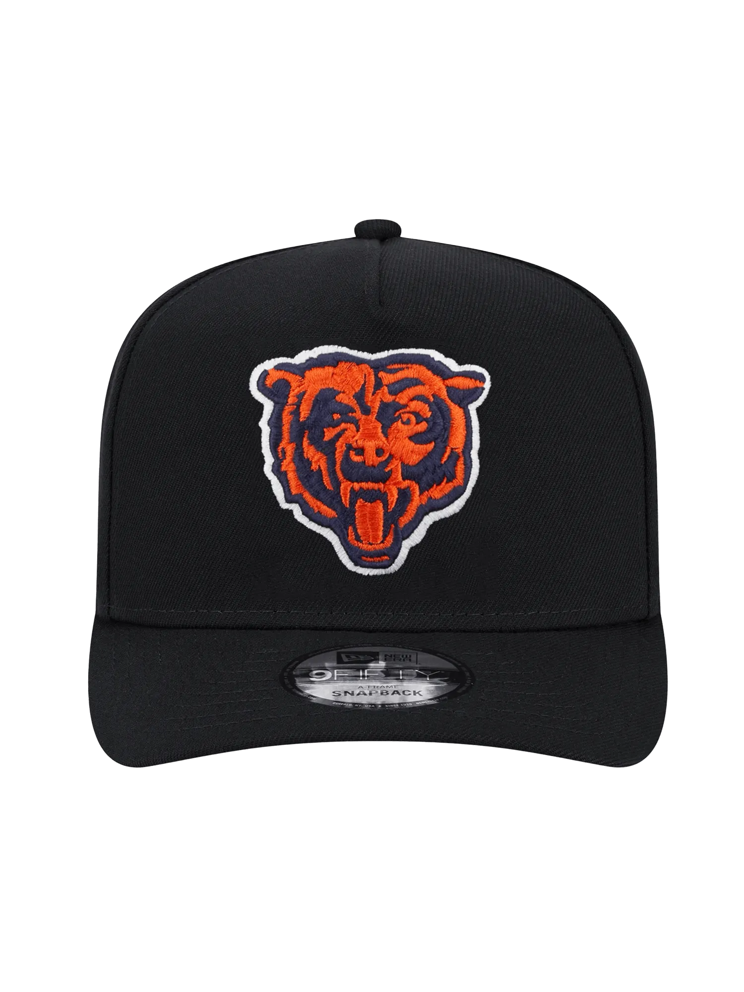 Chicago Bears New Era NFL Team 9FIFTY A-Frame Pre-Curved Snapback Hat - Black