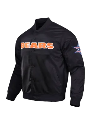 Chicago Bears Pro Standard NFL Team Classic Satin Button Jacket - Black
