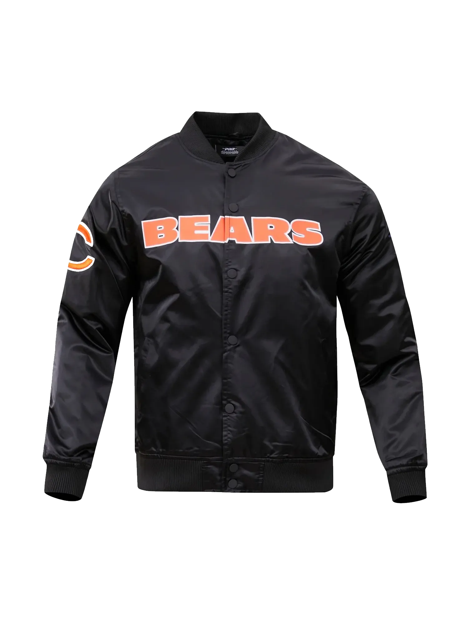 Chicago Bears Pro Standard NFL Team Classic Satin Button Jacket - Black