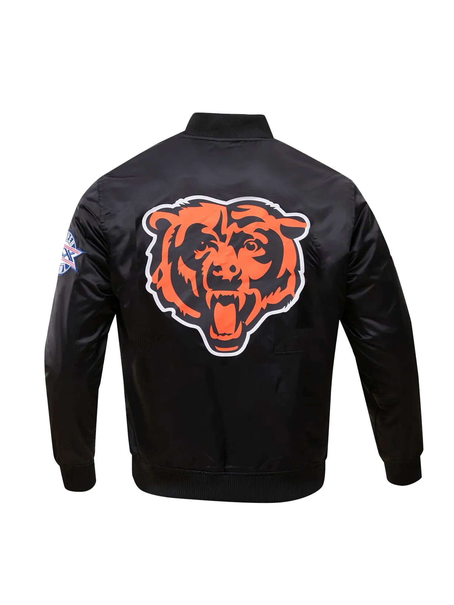 Chicago Bears Pro Standard NFL Team Classic Satin Button Jacket - Black
