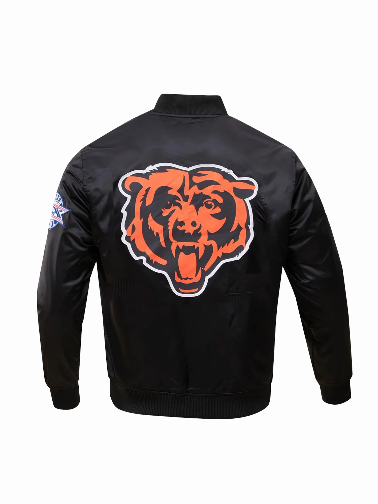Chicago Bears Pro Standard NFL Team Classic Satin Button Jacket - Black