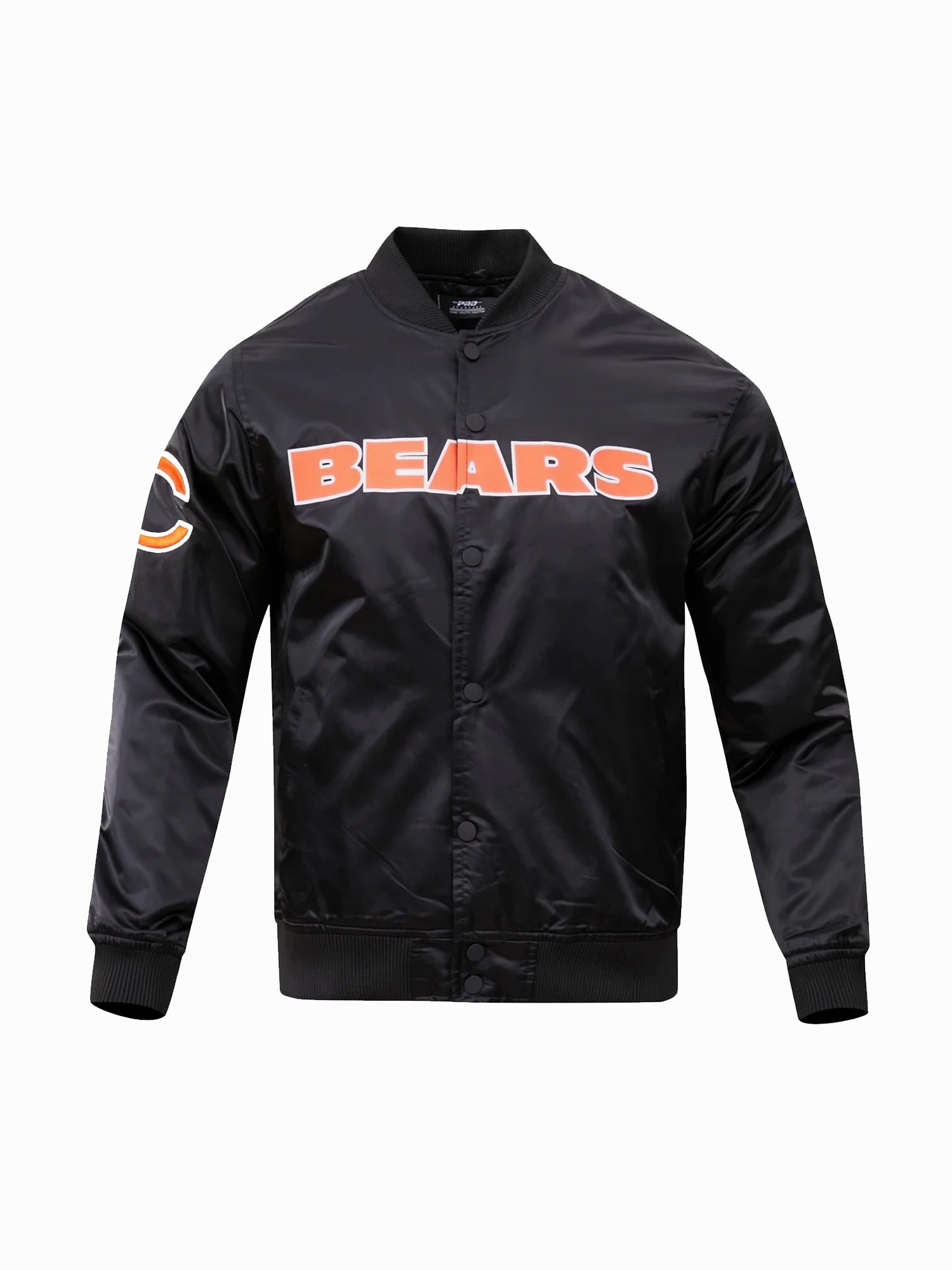 Chicago Bears Pro Standard NFL Team Classic Satin Button Jacket - Black
