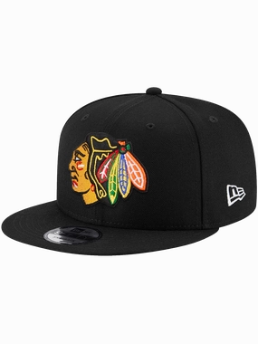 Chicago Blackhawks New Era NHL Team 9FIFTY Snapback Hat - Black