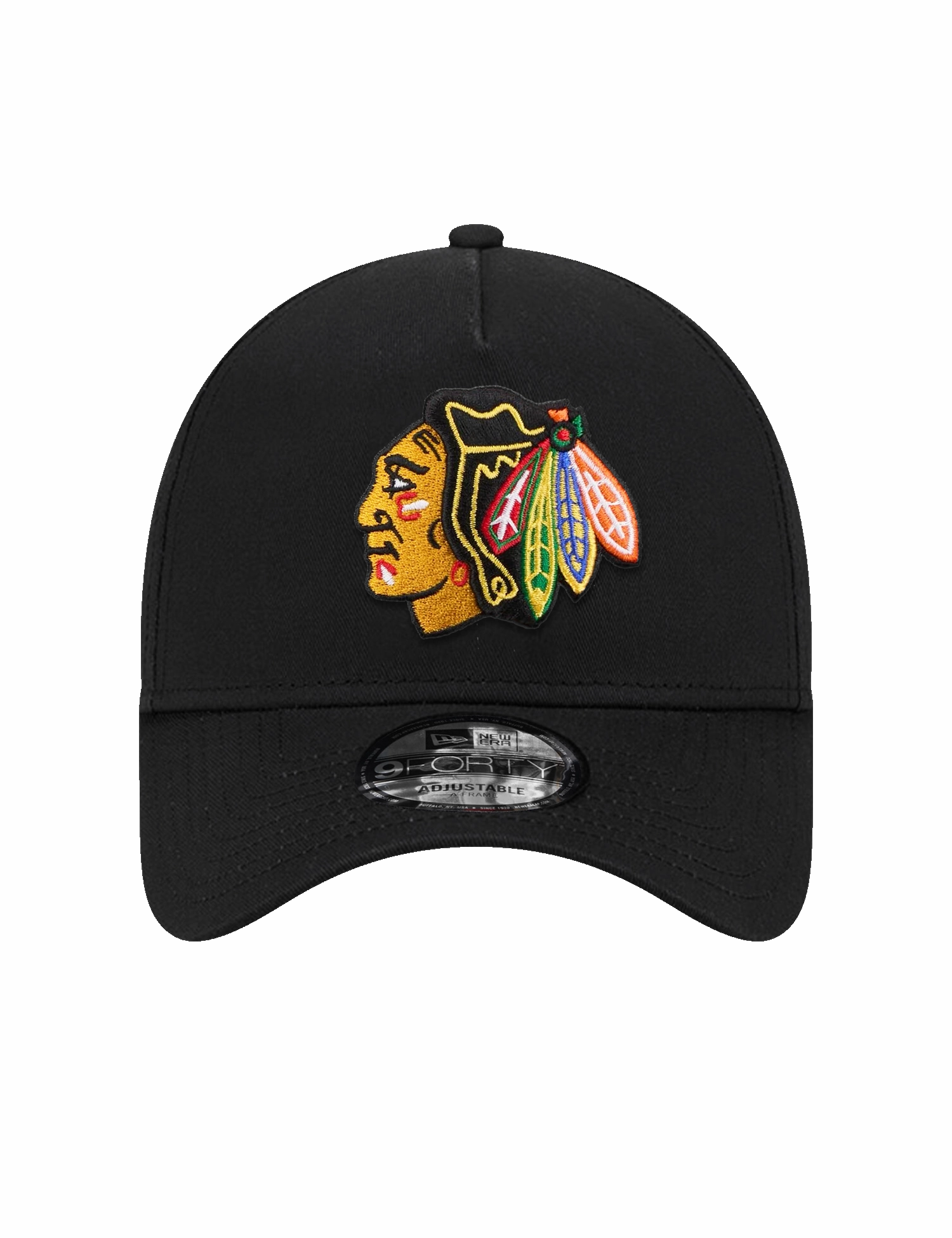 Chicago Blackhawks New Era NHL Team 9FORTY A-Frame Snapback Hat - Black