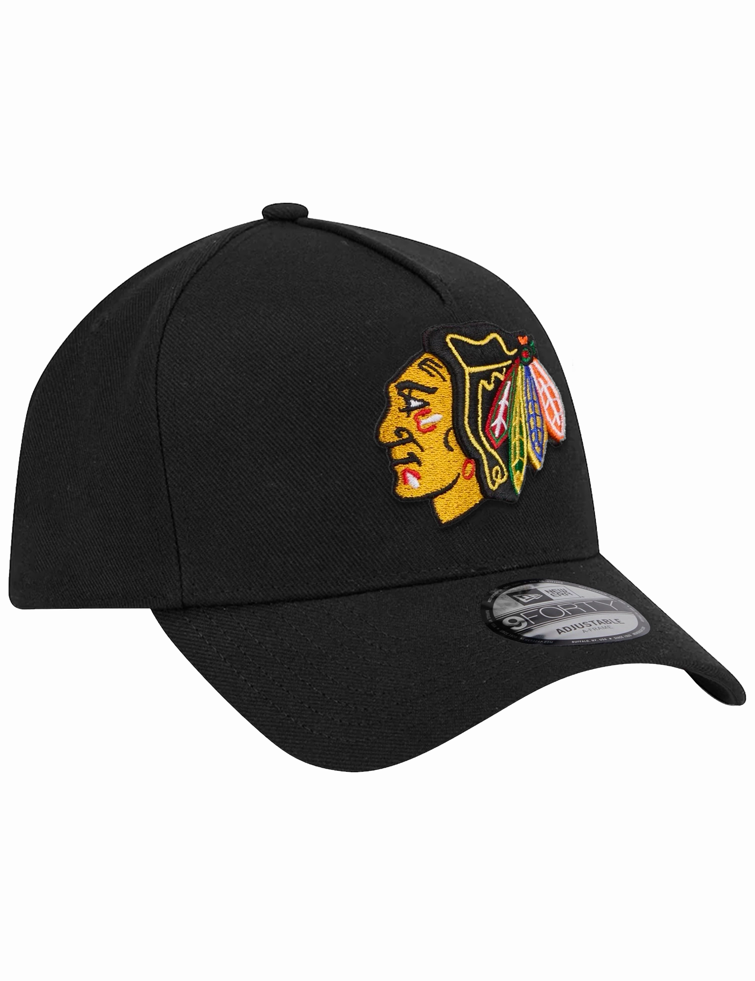 Chicago Blackhawks New Era NHL Team 9FORTY A-Frame Snapback Hat - Black