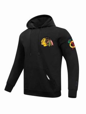 Chicago Blackhawks Pro Standard NHL Team Chenille Hoodie Jumper - Red