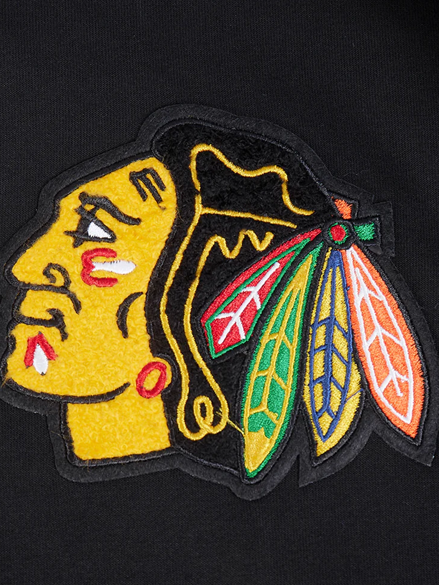 Chicago Blackhawks Pro Standard NHL Team Chenille Hoodie Jumper - Red