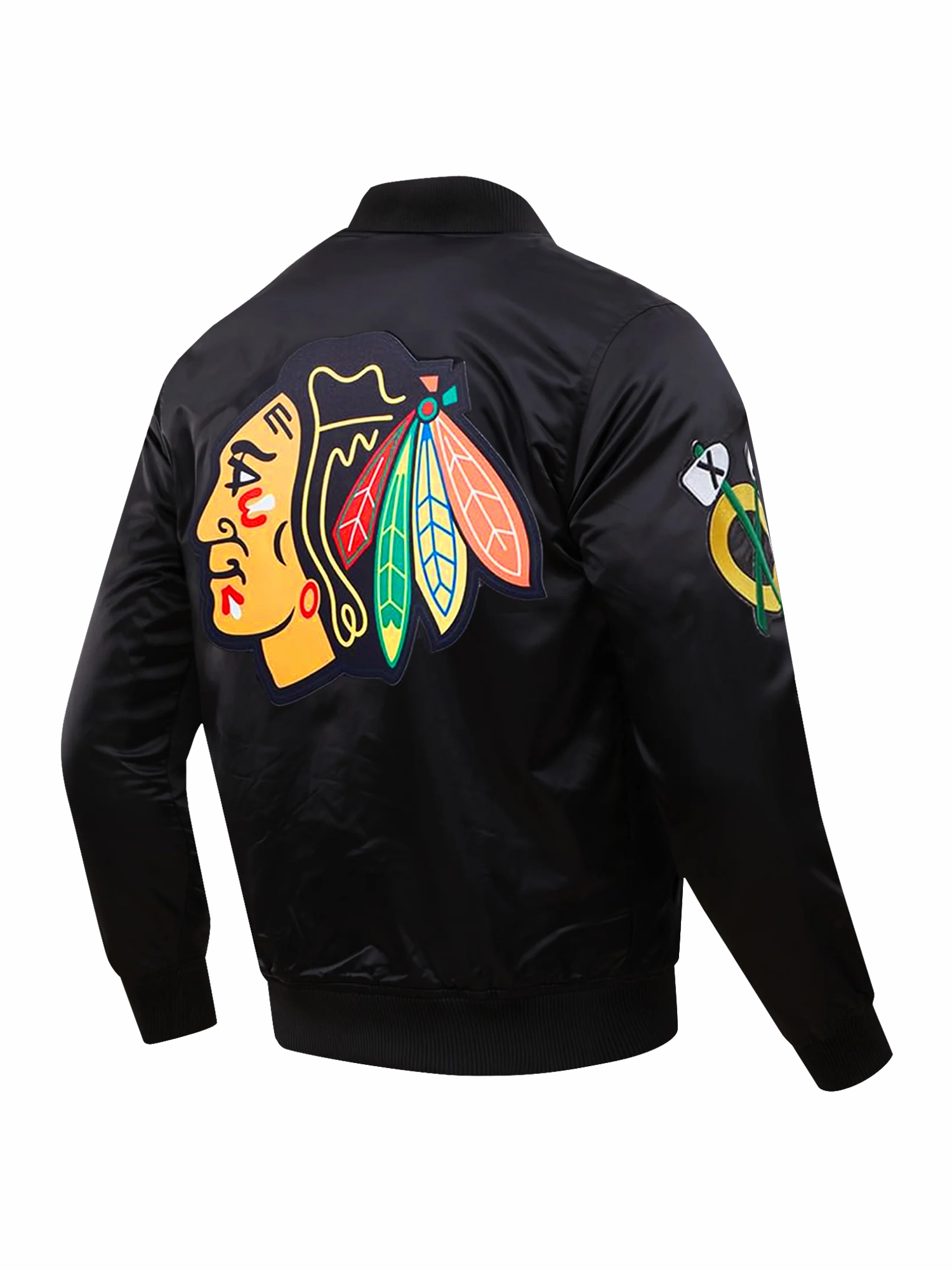 Chicago Blackhawks Pro Standard NHL Team Classic Satin Button Jacket - Black