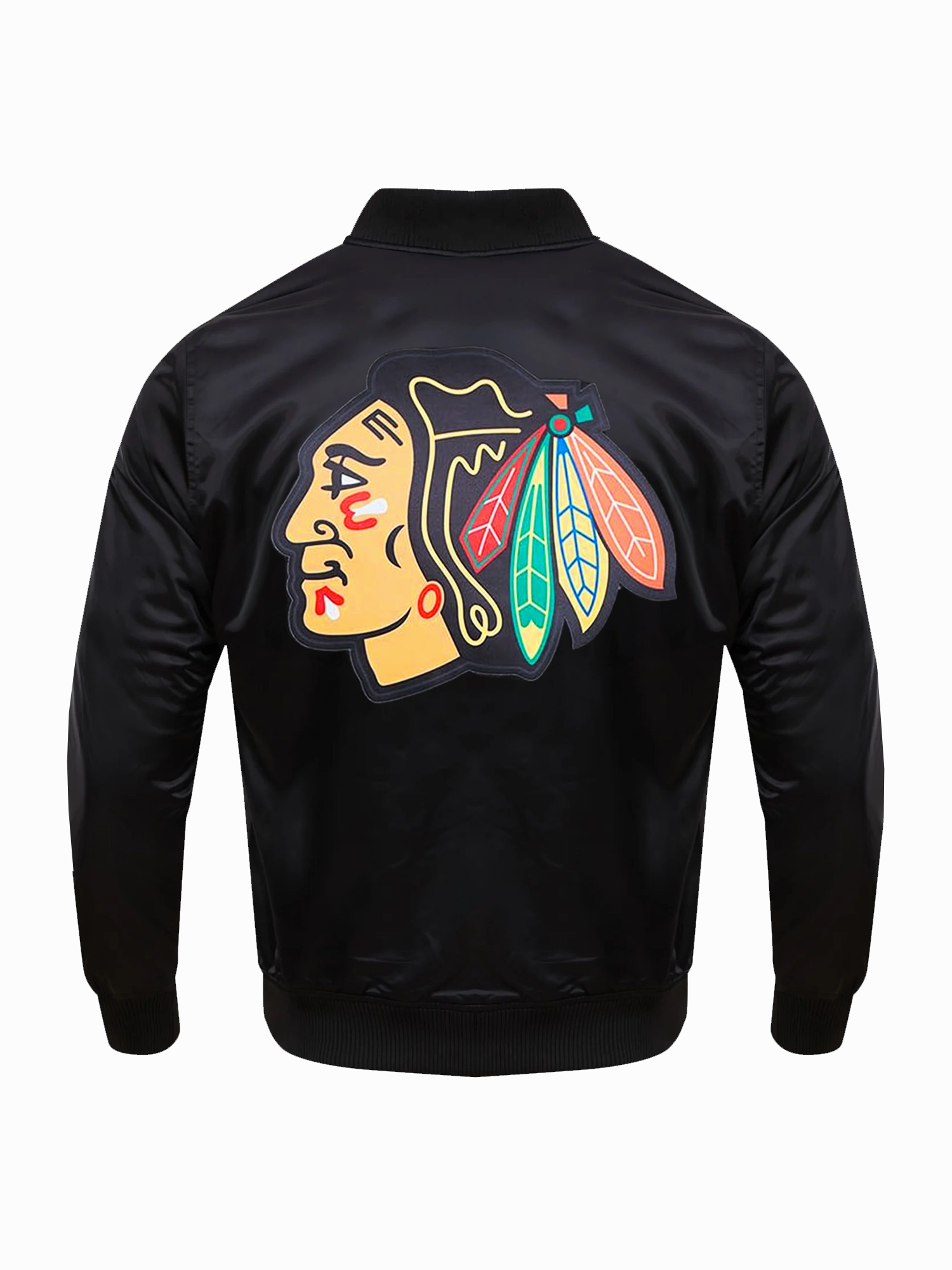 Chicago Blackhawks Pro Standard NHL Team Classic Satin Button Jacket - Black