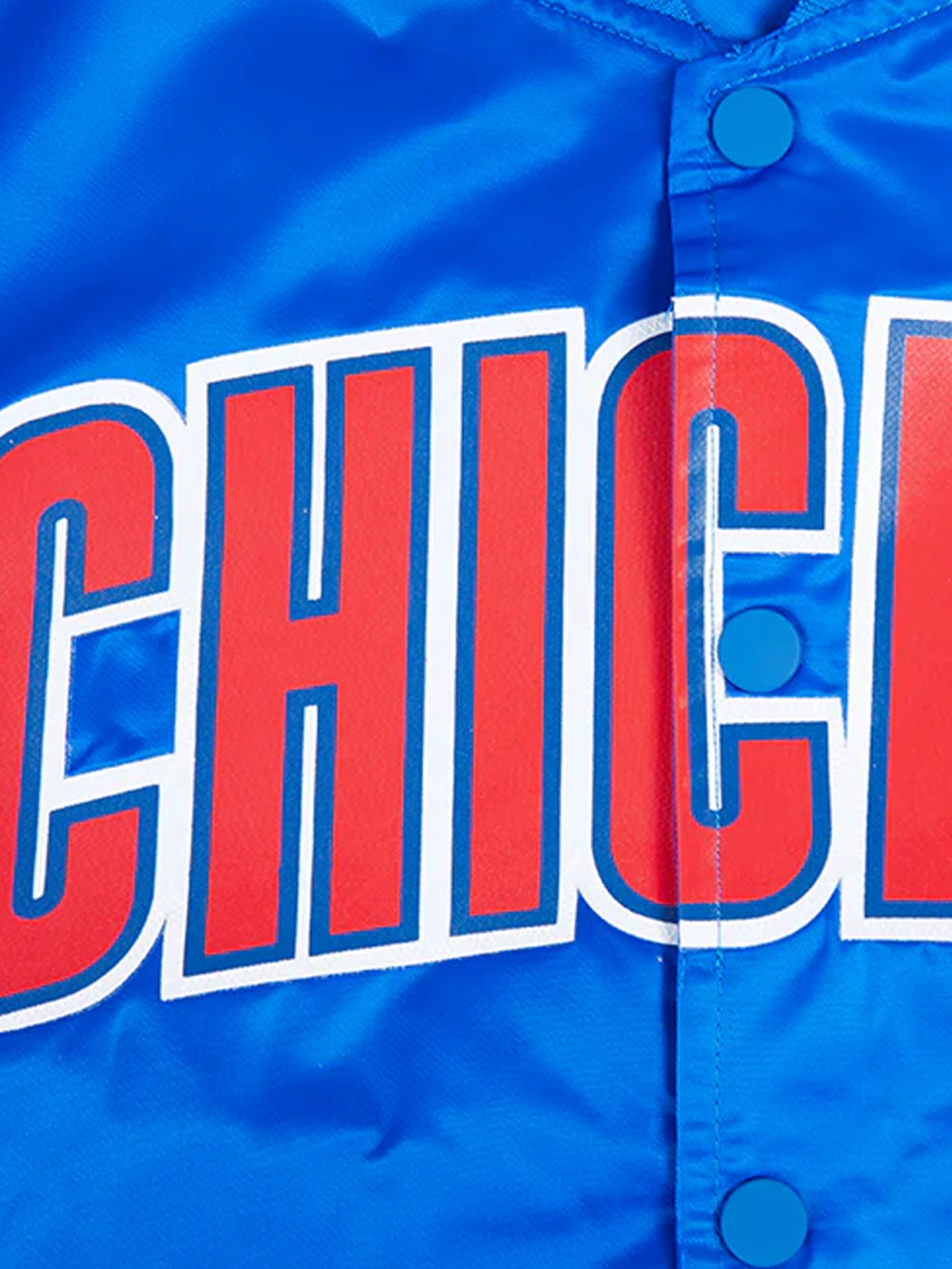Chicago Cubs Pro Standard MLB Team Classic Satin Button Jacket - Blue