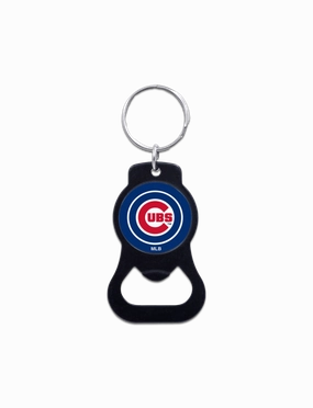 Chicago Cubs Wincraft MLB Team Logo/Black Bottle Opener Key Ring