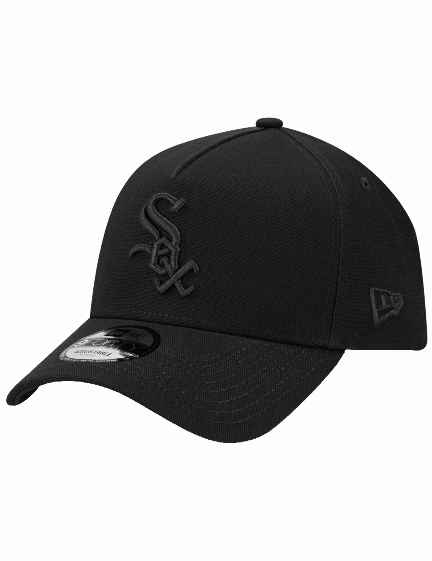 Chicago White Sox New Era MLB Black on Black 9FORTY A-Frame Snapback Hat