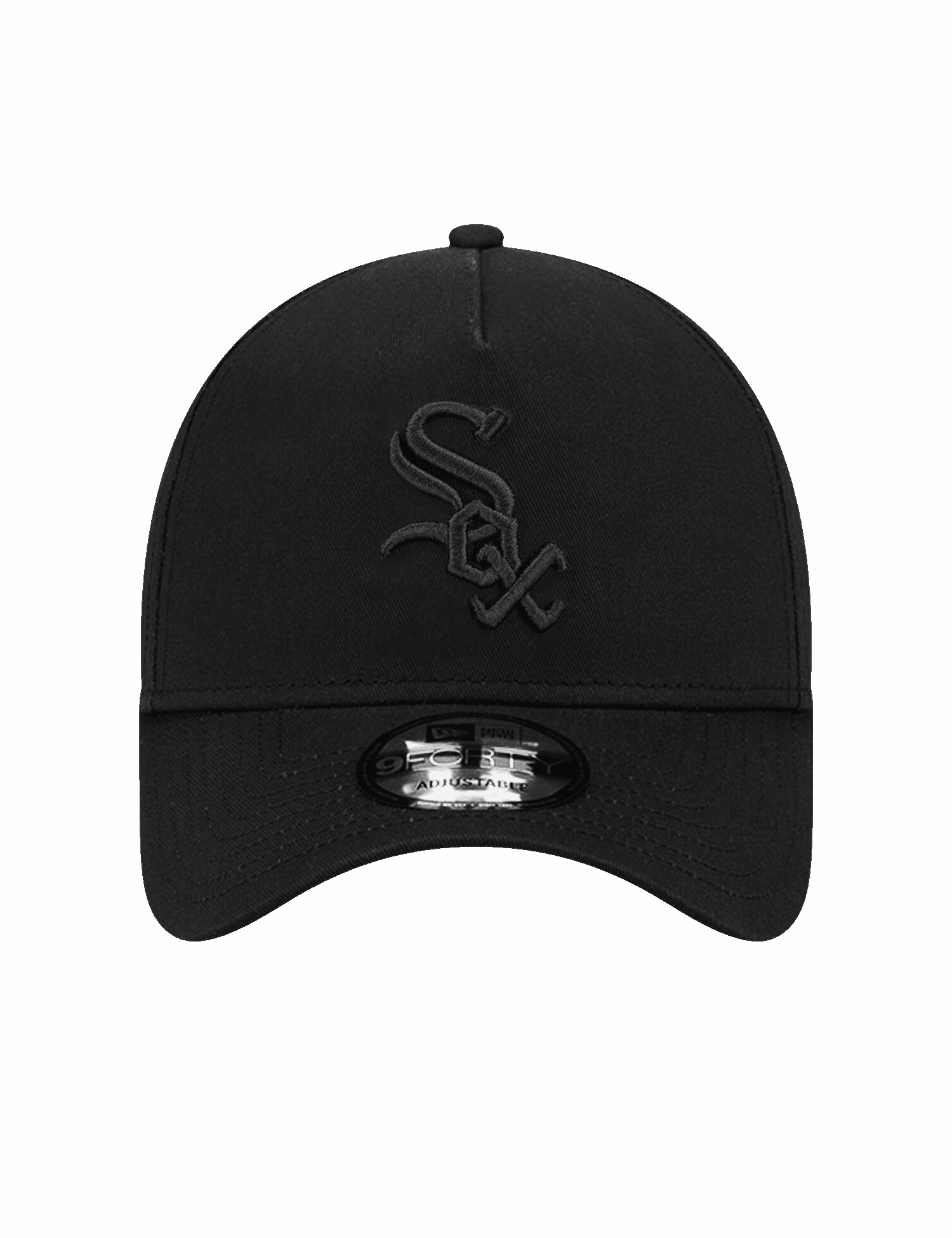 Chicago White Sox New Era MLB Black on Black 9FORTY A-Frame Snapback Hat