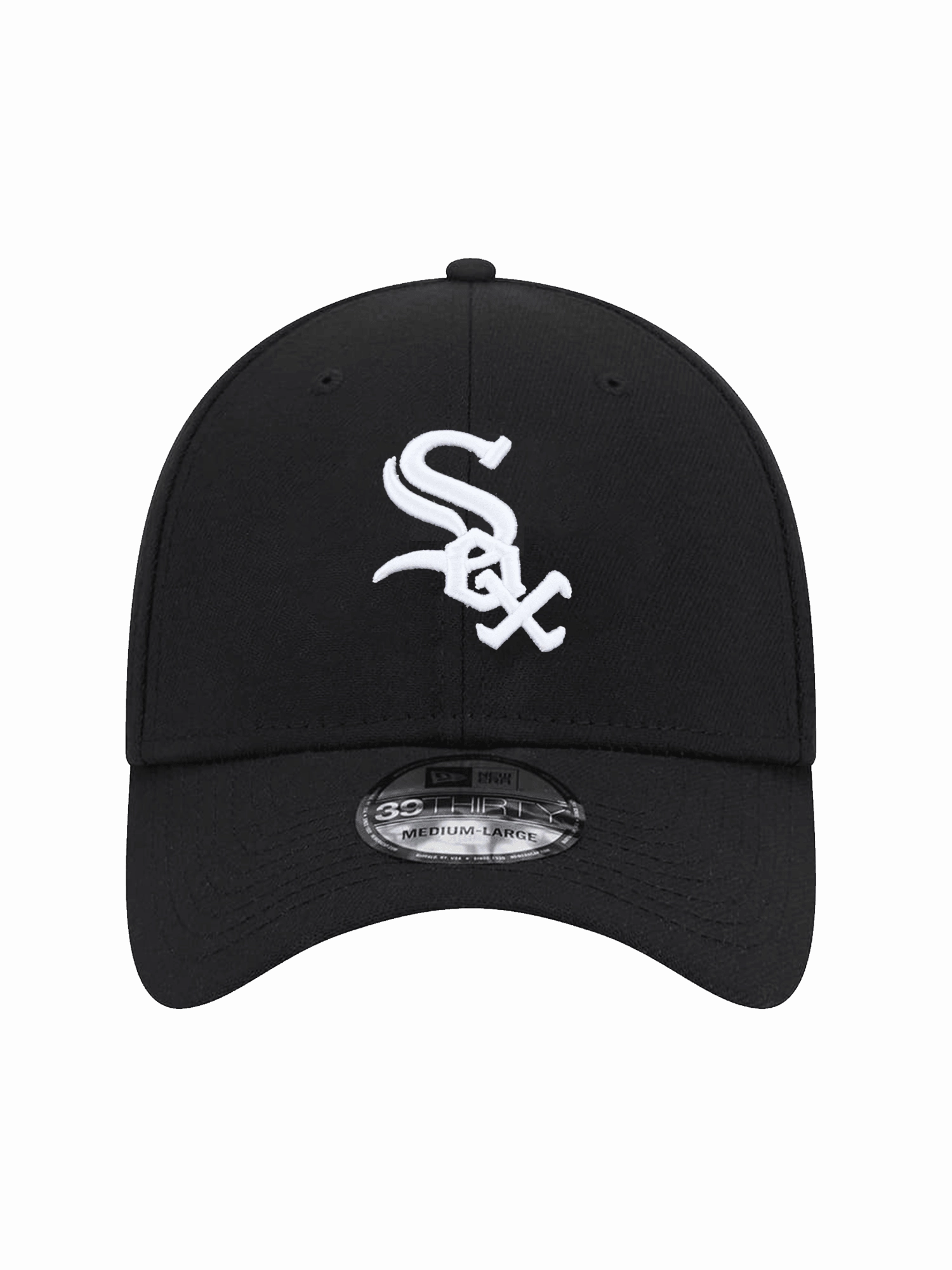 Chicago White Sox New Era MLB Team 39THIRTY Stretch-Fit Hat - Black