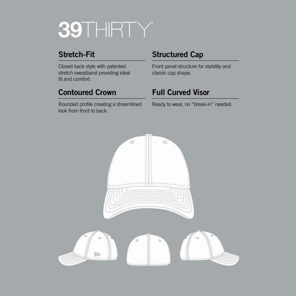 Chicago White Sox New Era MLB Team 39THIRTY Stretch-Fit Hat - Black