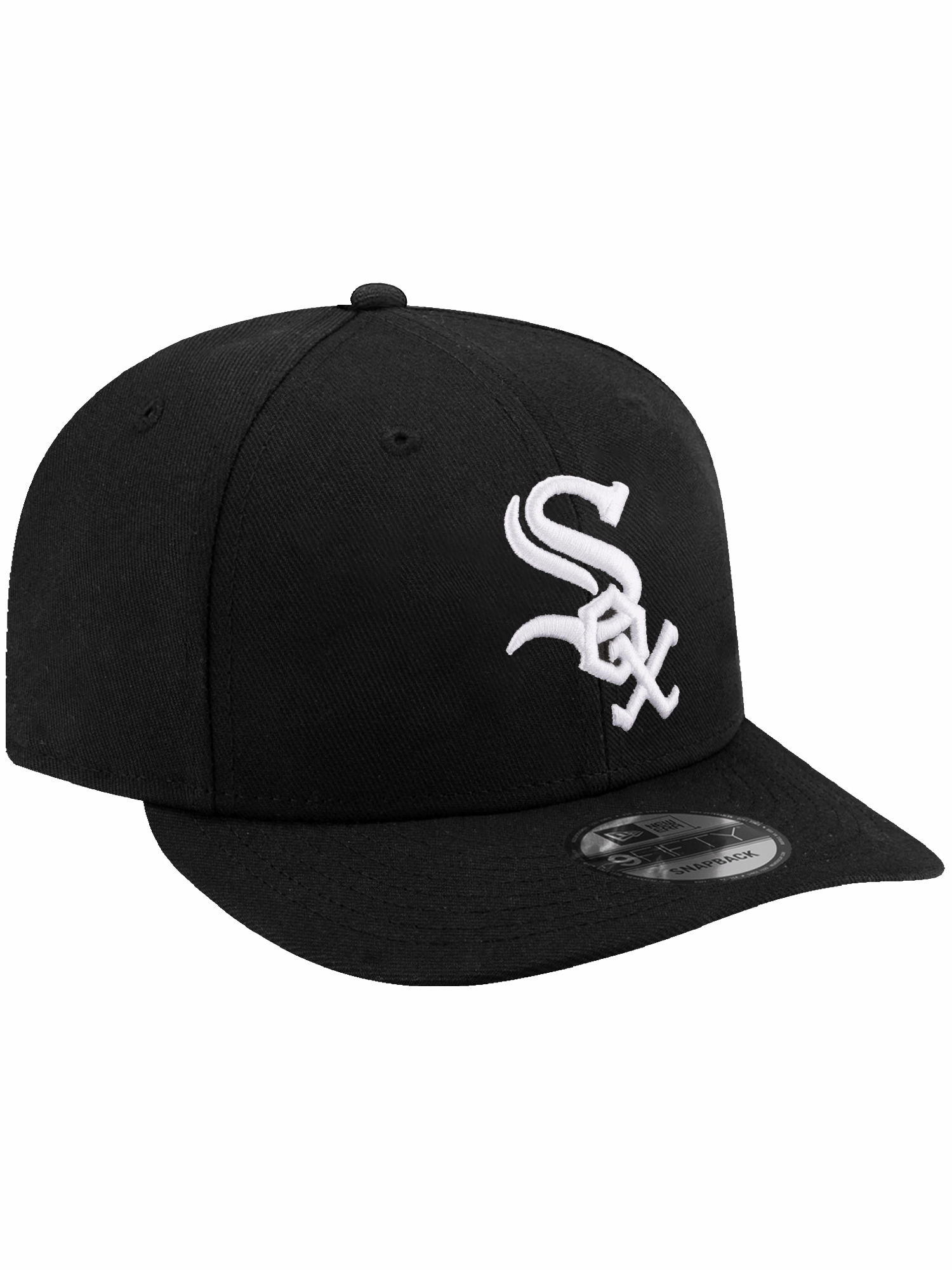 Chicago White Sox New Era MLB Team 9FIFTY Pre-Curved Snapback Hat - Black